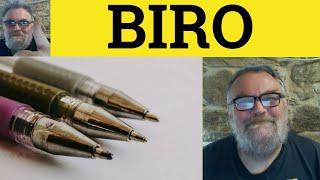  Biro Meaning - Biro Examples - Biro Definition - Hungarian in British English - Biro