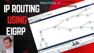 E.I.G.R.P. Configuration: 4 Routers, 3 Switches, and 6 PCs Setup | IP Routing using EIGRP Protocol