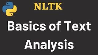 NLTK Tutorial 01: Text Analysis | NLTK | Python