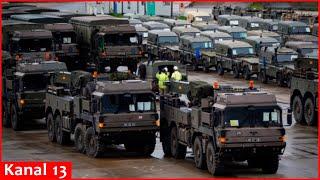 UK prepares for conflict with Putin: Hundreds of army vehicles head to Poland