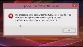 How to make Ubisoft connect work on windows 8.1 | entry point not found error