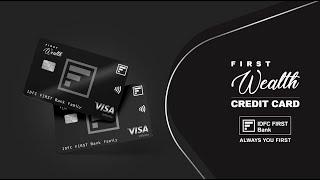 IDFC  First Wealth Credit card unboxing