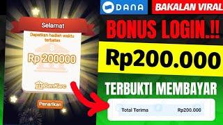 BONUS LOGIN 200RB BISA DITARIK! GAME PENGHASIL UANG 2025  - CARA DAPAT UANG DARI INTERNET