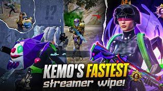 KEMO vs Aggressive Toxic Streamer [*Fastest - Back To Back Clutches] | BGMI 