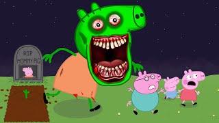 Zombie Apocalypse, Peppa Pig Turn Into Giant Zombie‍️ | Peppa Pig Funny Animation