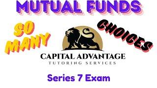 Dive into Mutual Fund Types  (  Series 7 Exam Prep)