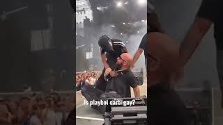 PLAYBOI CARTI KISSES A MAN AND FIGHTS SECURITY #playboicarti #fight #gay #fighting