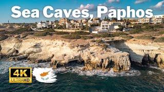 Cyprus from Above: 4K Drone Exploration of the Enchanting Sea Caves, Paphos ️