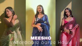 MEESHO Saree Haul  | Affordable Sarees from MEESHO | Sayani Paul