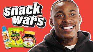 NFL Star Justin Jefferson Rates British And American Food | Snack Wars