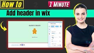 How to add header in wix 2024 | Creating a Website Header Using Wix