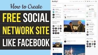 How to Create FREE Social Networking & Community Website like Facebook with WordPress & BuddyX