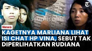 KAGETNYA MARLIANA Lihat Isi Chat Vina dengan Widi sebelum Tewas yang Tak Diperlihatkan oleh Rudiana