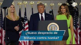 Se viraliza mueca de Melania Trump a Ivanka durante convención republicana