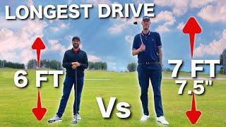 7ft 7" (350lbs) GOLFER hits it MILES | Long Drive Challenge