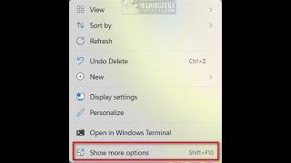 How to Remove 'Show More Options' From the Windows 11 Context Menu