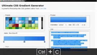 CSS  Generar degradados con Ultimate CSS Gradient Generator