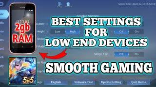 LOW END DEVICES in MOBILE LEGENDS?? (TRY THIS) BEST SETTINGS| Fix Lag, Hang and FPS Drop 2022