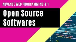 Lecture 1 -  Open Source Software