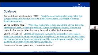 B THENET Webinar - Accessibility to VMPs in beekeeping in the EU