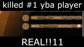 [YBA] fighting #1 rank and winning