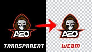 Export transparent webm file from after effects | MOV to WEBM alpha/transparent |