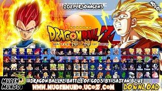 DRAGON BALL Z BATTLE OF GODS MUGEN (108 CHARS) - DBZ, DBS, DBAF, DB (JOGO LEVE) (DOWNLOAD)