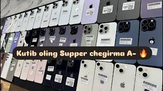 11.10.2024 yil. iPhone 11 dan boshlab 15Pro Max gacha iPhone va Samsung narxlari Super chegirmada 