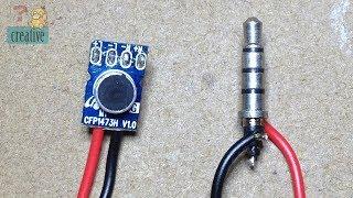 Make Microphone from old Headphone