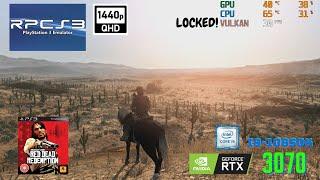 RPCS3 Red Dead Redemption - 1440p - Very Stable - Settings Shown