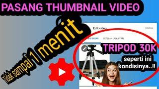 cara mengganti thumbnail vidio melalui youtube studio