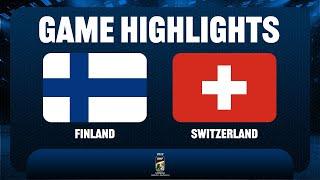 finland vs switzerland /  2022 iihf ice hockey u18 world championship Original