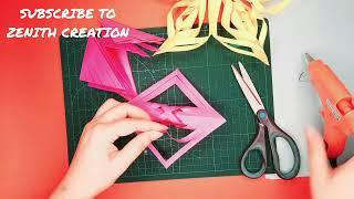 How To Make Paper Flower In Few Steps || Zenith Creation || Art & Craft