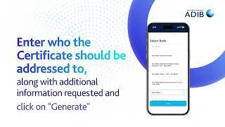 ADIB Mobile App - How to request IBAN certificate