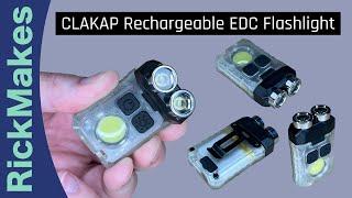 CLAKAP Rechargeable EDC Flashlight