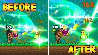 Terraria, But Damaging Enemies UPGRADE Reworked Melee Weapons...