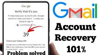 google send a notification to your phone. tap yes on the notification to continue || email recovery