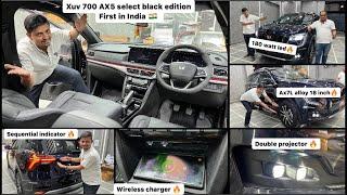 Black Interior In Xuv700 ax5 Select xuv700 modifiedxuv700 accessoriesxuv700 mx modified to ax