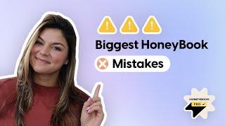 Biggest HoneyBook Mistakes | what I wish I knew getting started