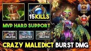 MVP HARD SUPPORT Witch Doctor With 15Kills Crazy Maledict Burst Damage Ez Counter Tanky Enemies