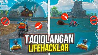 PUBG TAQIQLAGAN TOP 7 LIFEHACKLAR|PUBG SIRLARI 3.5 VERSIYA LIFEHACKLARI