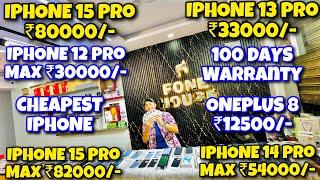 IPhone 13 Pro ₹33000/- iPhone 12 Pro Max ₹30000/- iPhone 15 Pro Max ₹82000/- iPhone14ProMax ₹54000/-