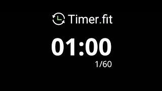 1 Minute Interval Timer with 20 Seconds Rest