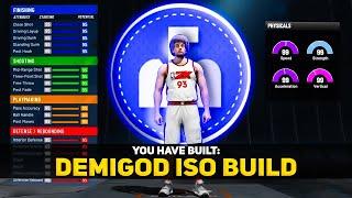 NBA 2K22 DEMIGOD ISO BUILD - BEST SMALL FORWARD BUILD NBA 2K22 - BEST 2-WAY SLASHER BUILD