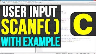 Scanf() Function in C Programming Language Video Tutorial