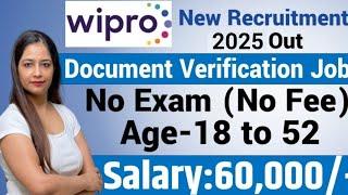 WIPRO Recruitment 2025 Out |Work From Home Job|Wipro Vacancy 2024|Govt Jobs jan 2025