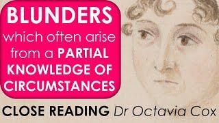 Jane Austen EMMA novel analysis—Narrative Voice, Irony, & Meaning (& Blunders)—ENGLISH LITERATURE