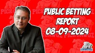 MLB Public Betting Report Today 8/9/24 | Against the Public with Dana Lane