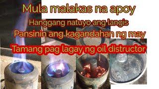 used oil stove- kung bakit napakaganda ang may oil distru tor..walang butas sa top.