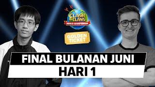 HARI-1 FINAL BULANAN JUNI KEJUARAAN DUNIA 2024 | CLASH OF CLANS